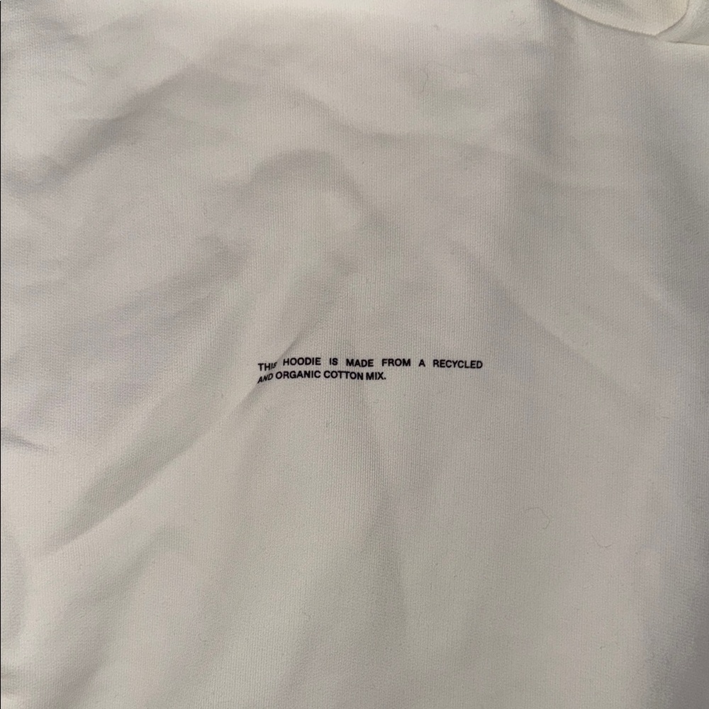 🥛Pangaia 365 Mid-weight Off-White Unisex Hoodie Sweatshirt, Size Medium - Picture 12 of 16